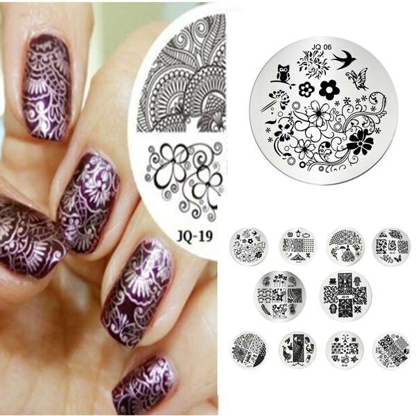 Nail Art Polish Stamping Template Image Stamp Plates DIY