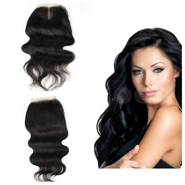 6A Virgin Hair Lace Closure Brazilian Body Wave Human Hair Closures 4x4 Free Middle 3 Part