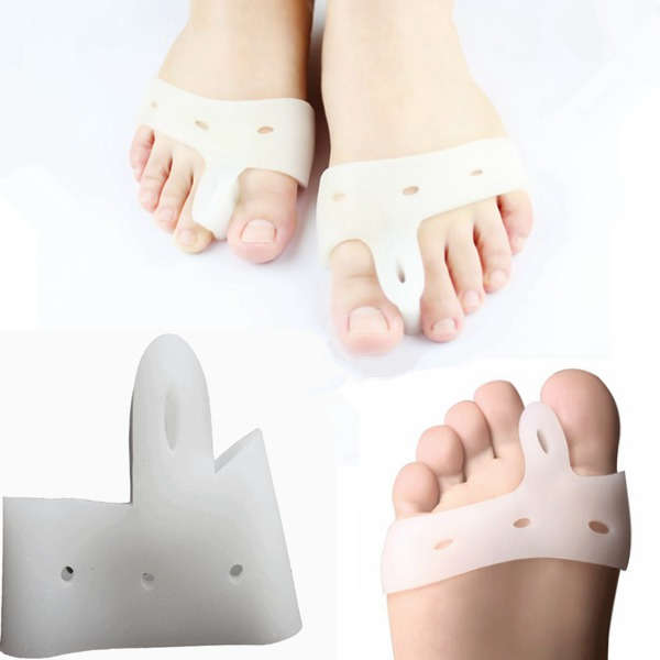 Silicone Gel Toe Straighteners Corrector Protectors Feet Pain Relieve Care