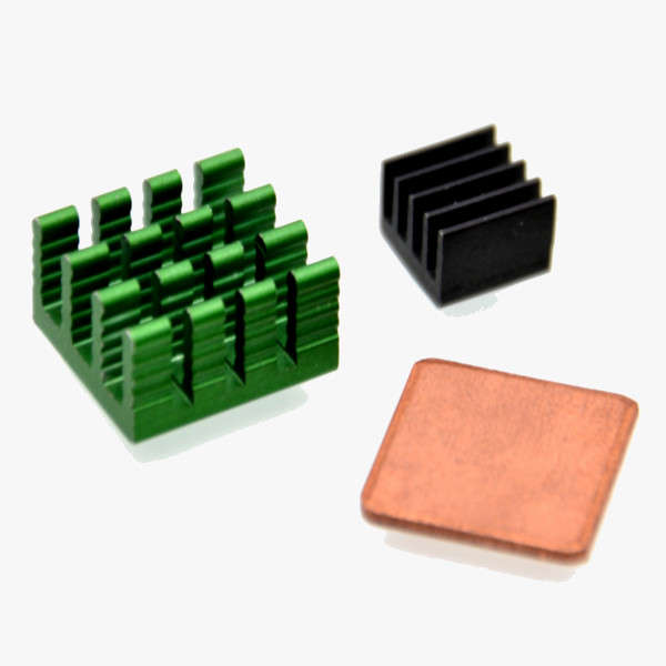 3Pcs Aluminum Heatsink Kit With Coppor For Raspberry Pi 2 model B