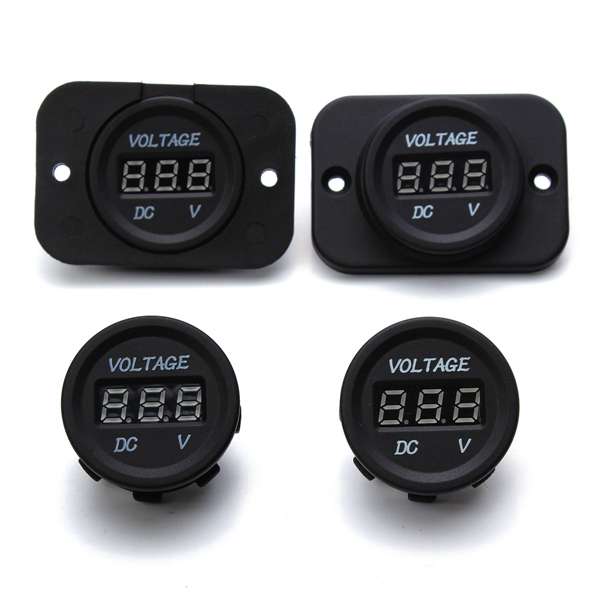DC 6V-30V Motorcycle LED Digital Monitor Display Voltmeter