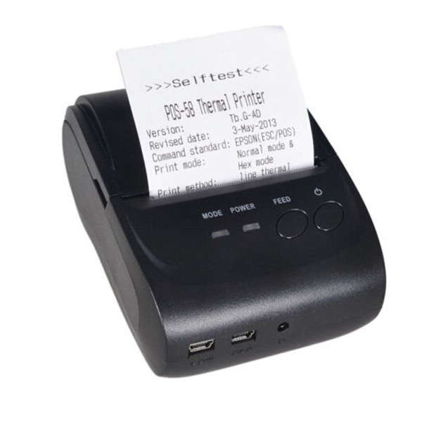 Bluetooth Wireless Mobile Thermal Receipt Printer for Android 58mm
