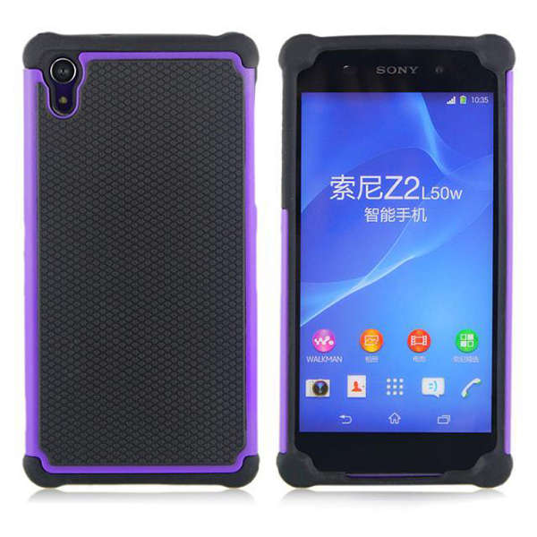 Football Grain Triad Shockproof Anti-throw Case For Sony Xperia Z2