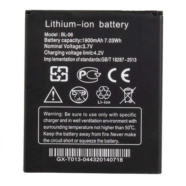 Original 1900mAh Battery Replacement For ThL T6s Smartphone