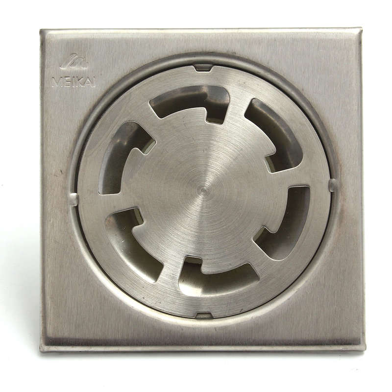 Bathroom Square Stainless Steel Floor Drain Water Strainer Fliter