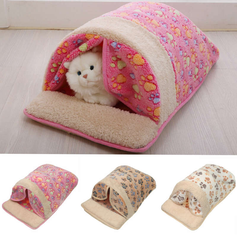 Pet Dog Cat Bed Puppy Cotton Pet Nest Sleeping Warm Cushion Pad House Hut Basket Kennel Sofa Bed