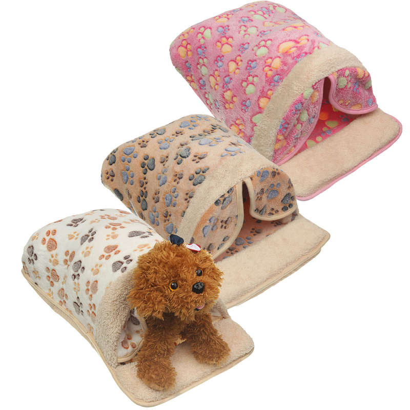 Pet Dog Cat Bed Puppy Cotton Pet Nest Sleeping Warm Cushion Pad House Hut Basket Kennel Sofa Bed