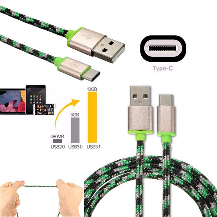 1M 3.3FT Type C Cable Male To USB 2.0 A Male USB 3.1 Data Sync Charger Cord For MacBook OnePlus 2