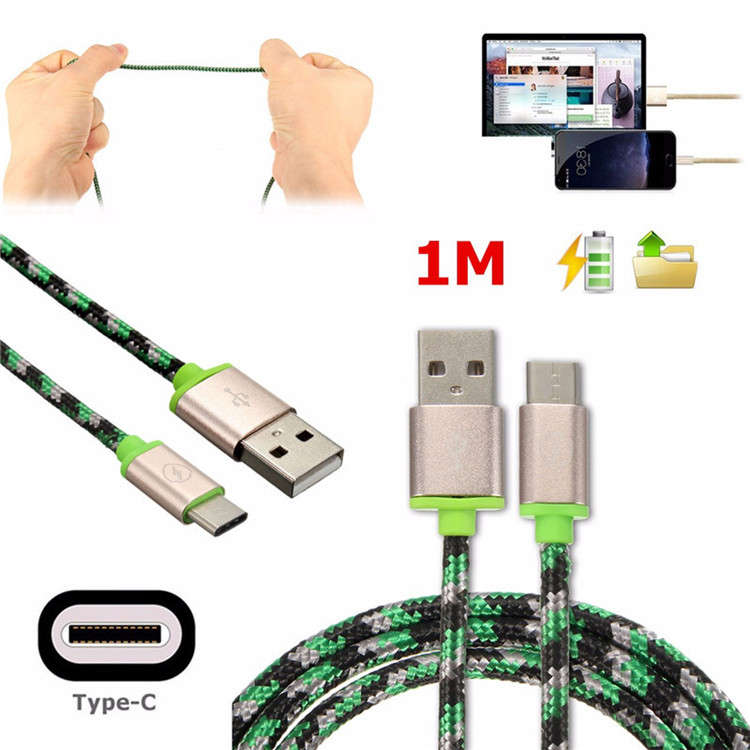 1M 3.3FT Type C Cable Male To USB 2.0 A Male USB 3.1 Data Sync Charger Cord For MacBook OnePlus 2