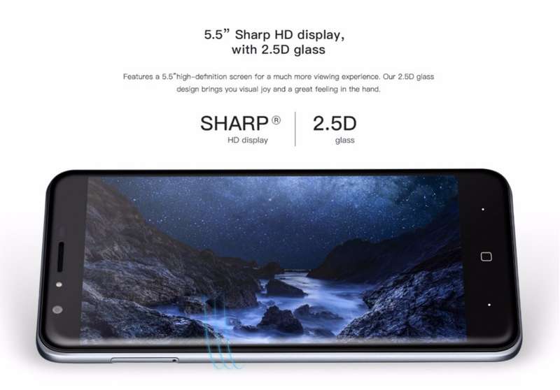 DOOGEE Y6 5.5 Inch Fingerprint 2GB RAM 16GB ROM MTK6750 Octa Core 4G Smartphone