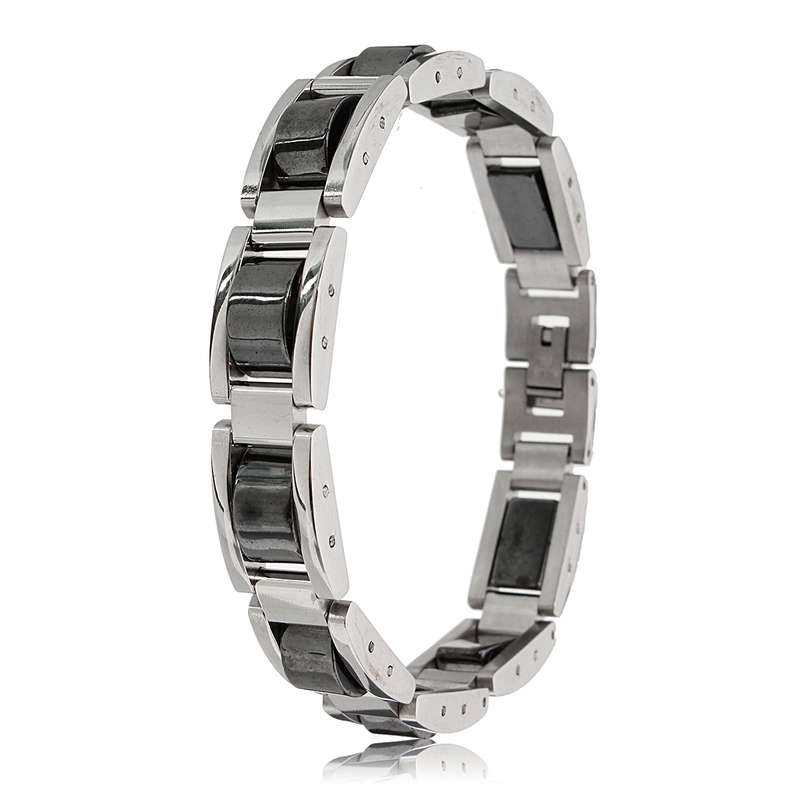 Titanium Pain Relief Therapy Bracelet Hematite Magnetic Energy Bangle Chain