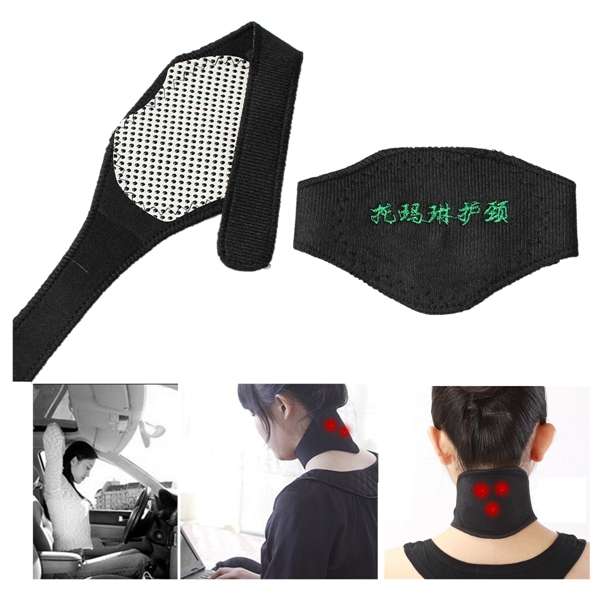 Tourmaline Self Heating Thermal Magnetic Therapy Thermal Neck Pad Wrap Support Brace Massage Belt