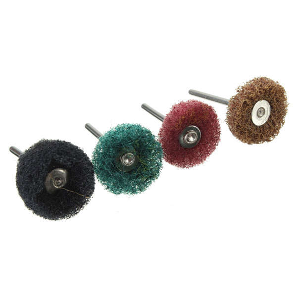 80pcs 80/150/240/300 Grit 25mm Abrasive Wheel Buffing Polishing Wheels for Dremel Rotary Tools
