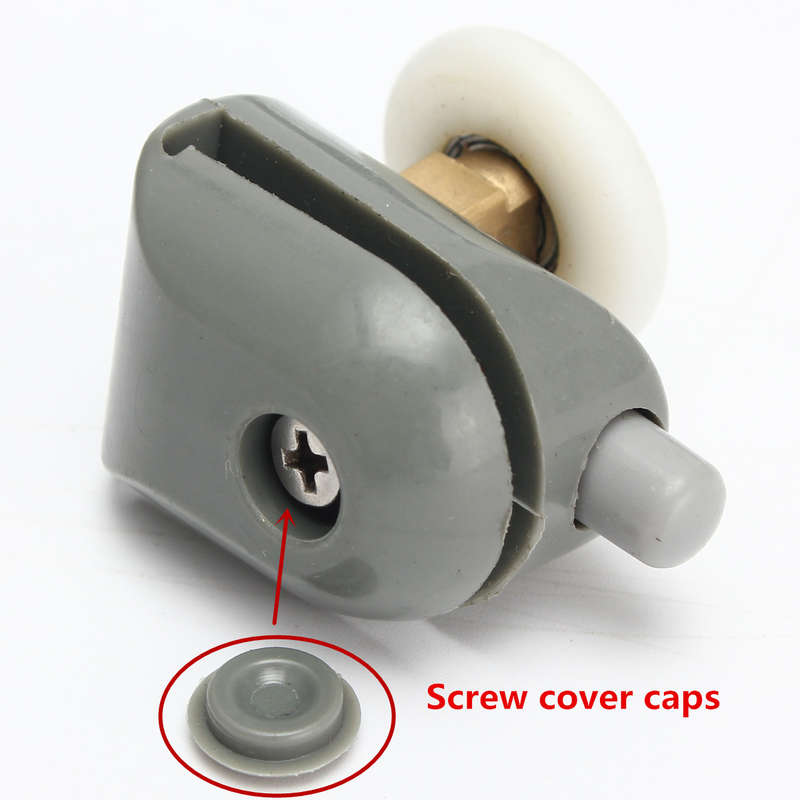 8Pcs Upper And Bottom Shower Door Rollers Runners Relacement Glass Wheels Pulleys