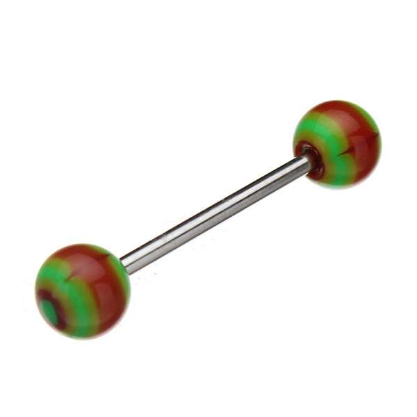  Tongue Barbell Bar Rings, Piercing Body Jewelry Rings