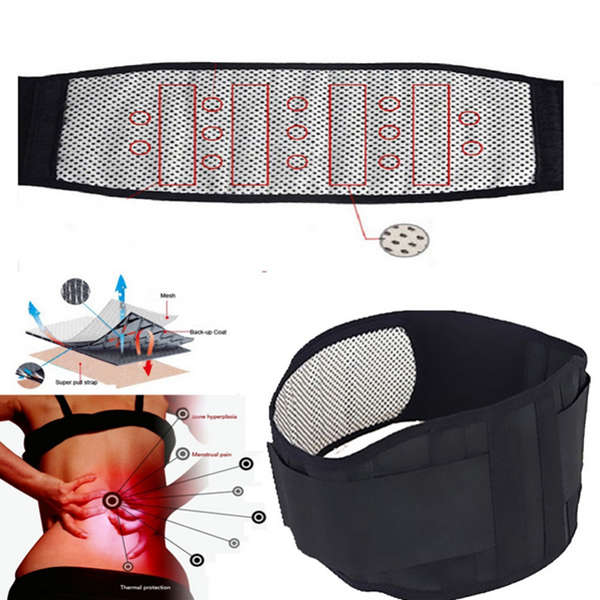 Tourmaline Self Heating Infrared Magnetic Therapy Back Support Brace Lumbar Spine Correction Belt