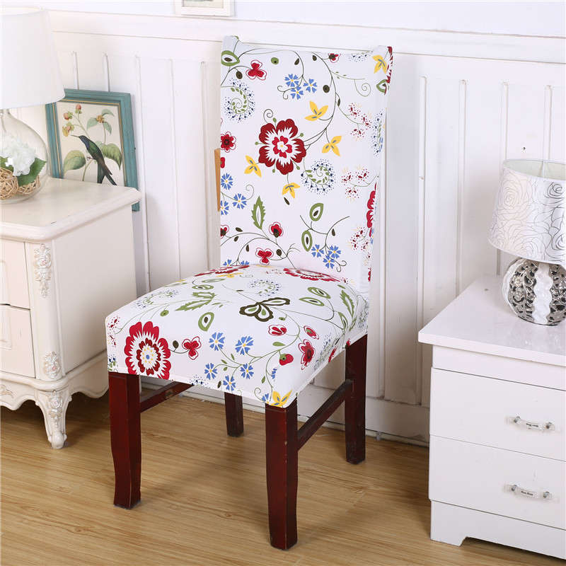 Honana Removable Fashion Dining Chair Cover Protector Seat Covering Hotel Ceremony Dining Room Decor