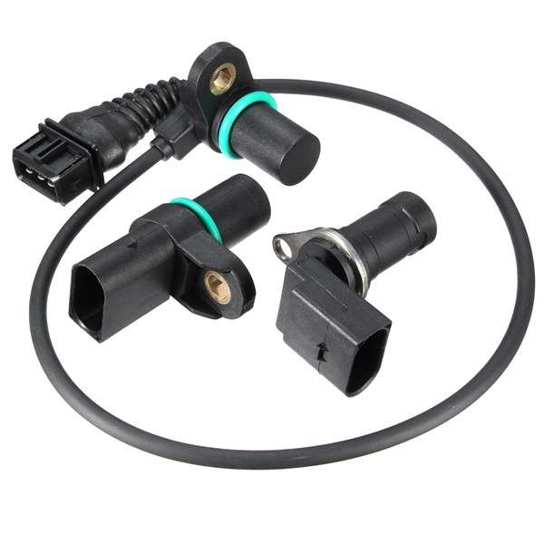 Intake Exhaust Cam Camshaft Crankshaft Position Sensor Set For BMW Replacement