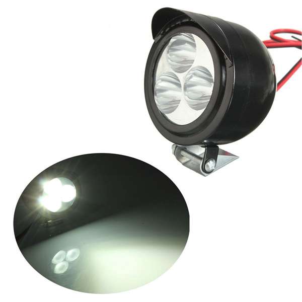 12V-80V 6W Motorcycle E-bike ATV 3 LED Spot Light Lamp Headlight