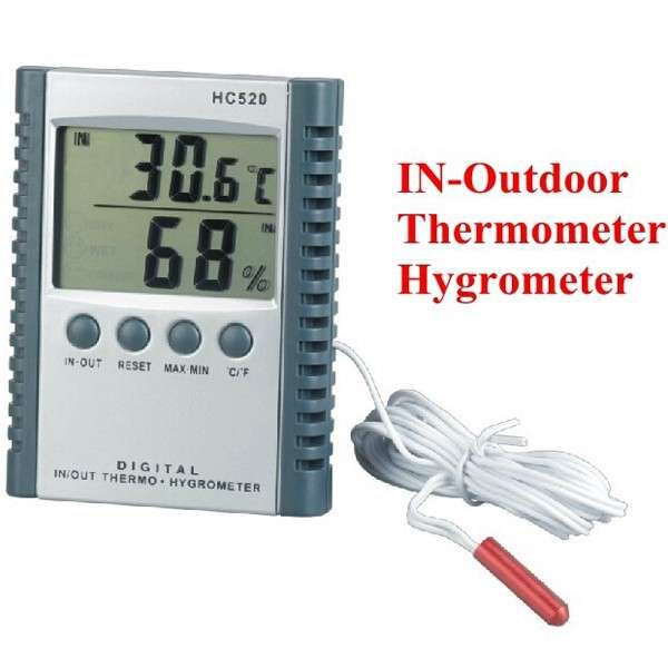HC-520 Low Power Consumption Digital IN-Outdoor Thermometer Hygrometer Thermo-Humidity Meter with ou