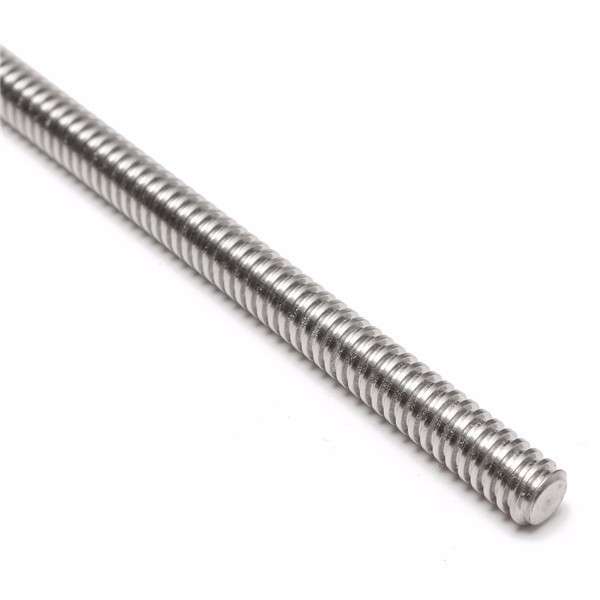 T8 500mm Lead Screw Set with Shaft Coupling and Mounted Ball Bearing