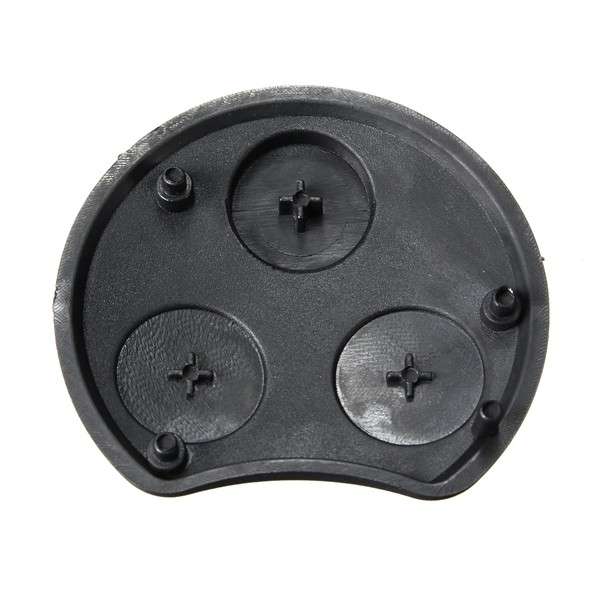 3 Button Black Rubber Pad Replacement Remote Key FOB for Smart Fortwo Forfour