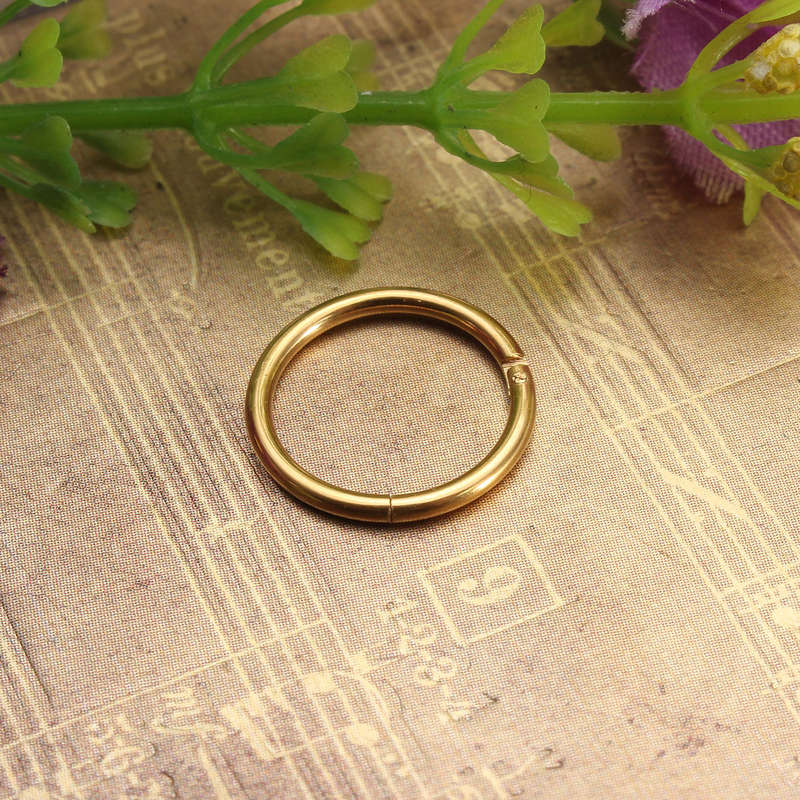 10mm Stainless Steel Hoop Ring Ear Lip Nose Septum Segment Body Jewelry