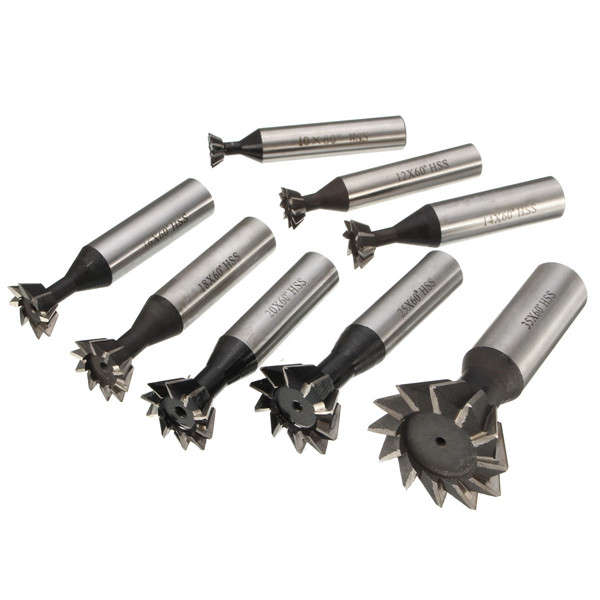 60 Degree 10-35mm Dovetail Cutter HSS Straight shank End Mill Cutter
