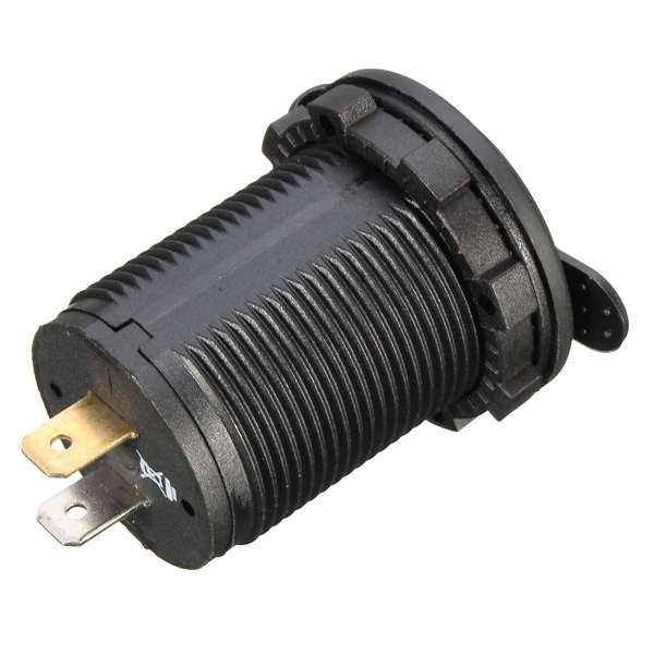 Car Vehicle Dual USB Power Charger Sockets Waterproof 2.1A 2.1A