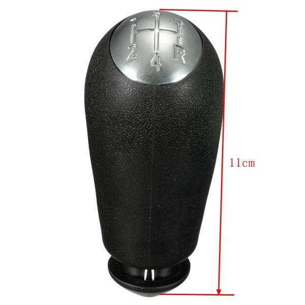 Black Leather Gear Knob Shifter For RENAULT CLIO MK3 3 III MEGANE MK2 SCENIC MK2