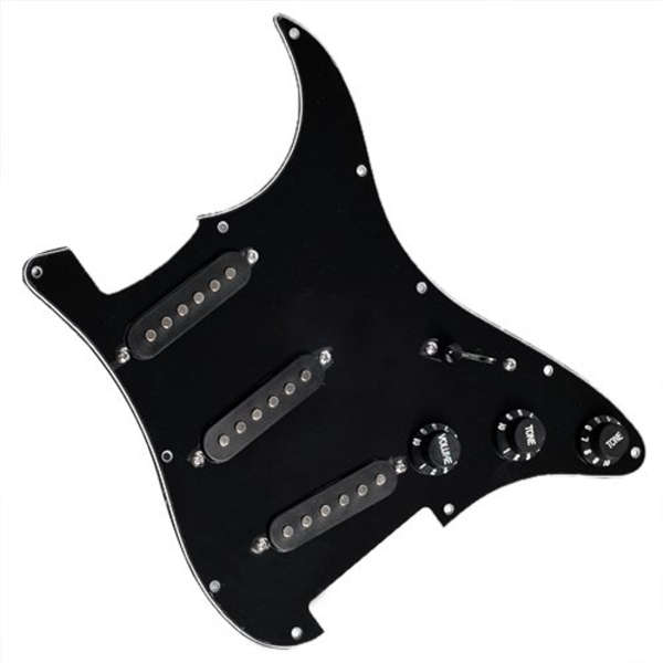 Guitar Loaded Pickguard Wired Plate For Guitar Black