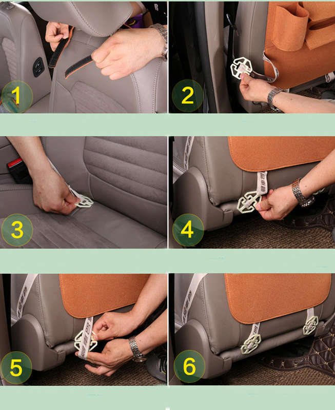 Auto Car Seat Storage Bag Hanger Car Seat Cover Organizer Multifunction Vehicle Storage Bag