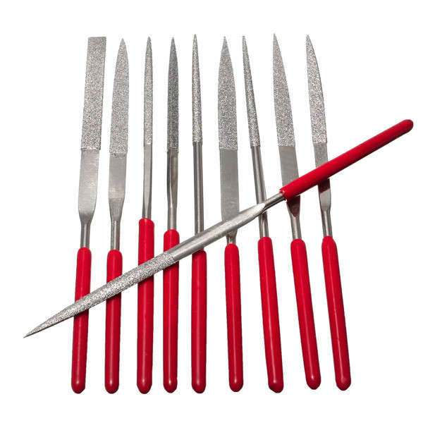10pcs Diamond File Needle Handle Files Abrasive Tool