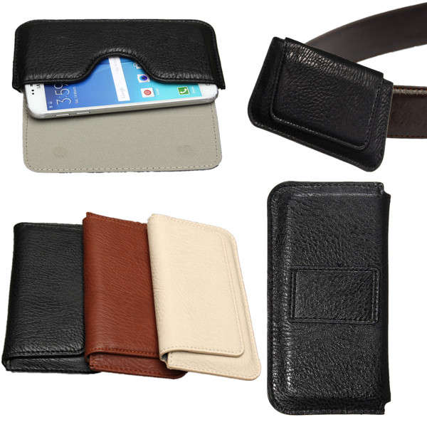 Universal Waist Phone Pouch PU Leather Case For Samsung S5 S6 S7 5.1-inch Max