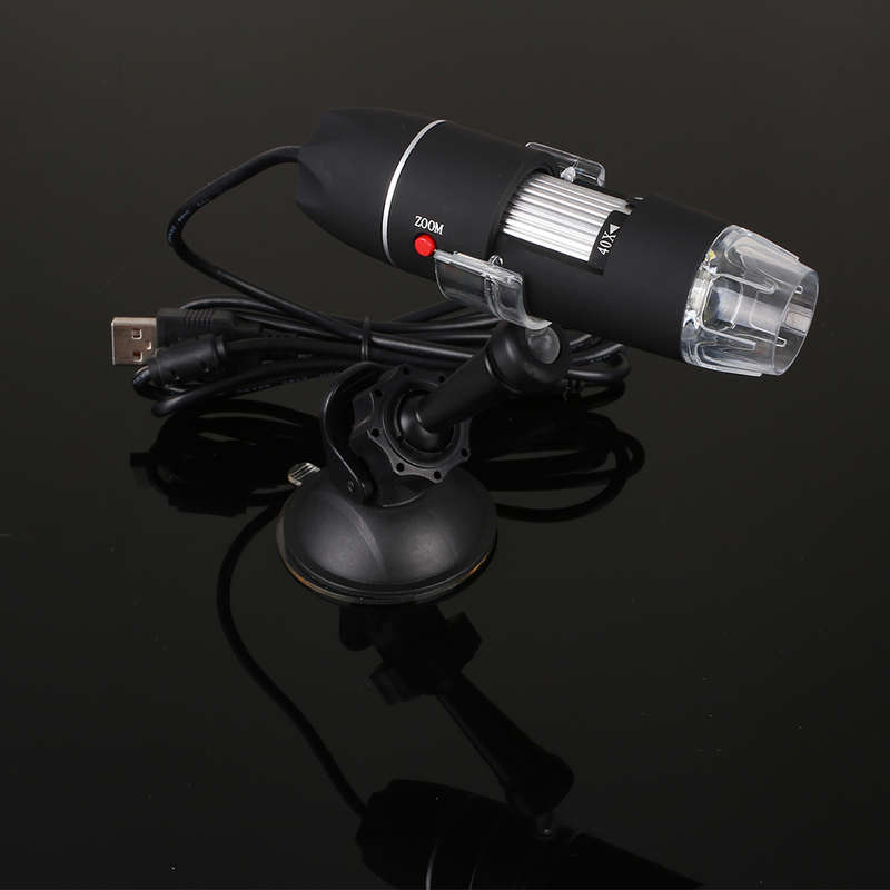 New USB 8 LED 500X 2MP Digital Microscope Endoscope Magnifier Video Camera with Suction Cup Stand -*