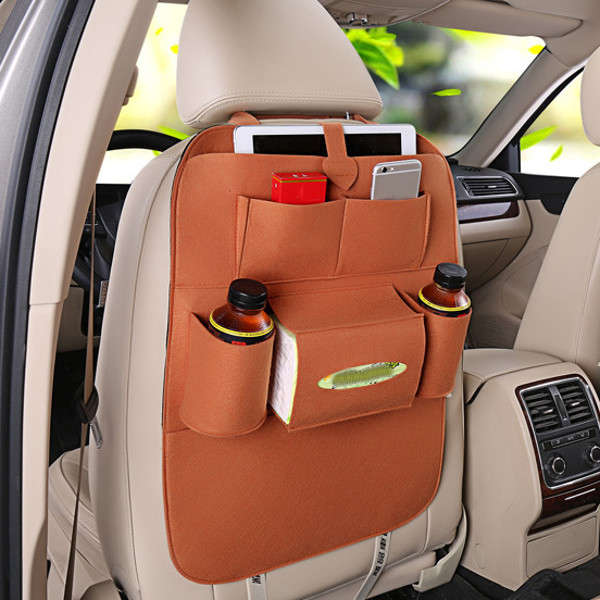 Auto Car Seat Storage Bag Hanger Car Seat Cover Organizer Multifunction Vehicle Storage Bag