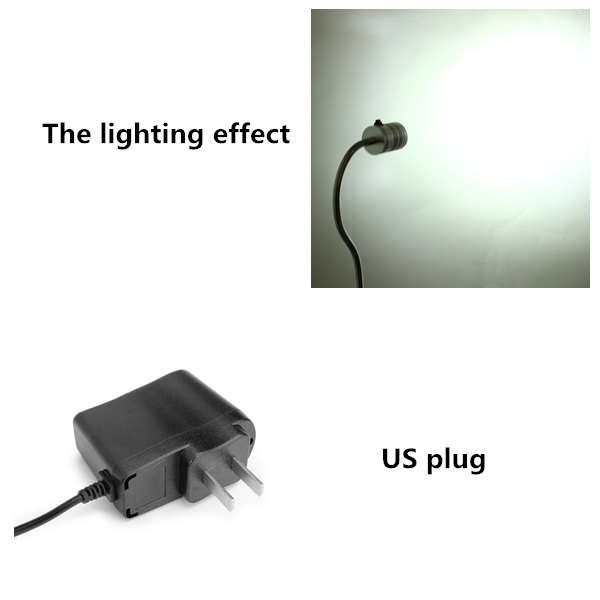 3W 220V 400mm LED Lamp Magnetic Base CNC Miller Mathe Industrial Machine Tool Light