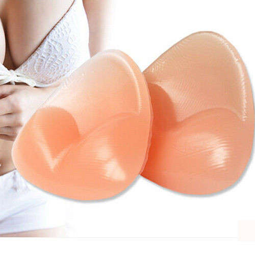 1Pair Women Silicone Gel Bra Insert Pads Breast uplift Enhancer Push Up Padded