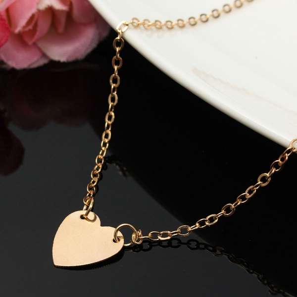 Love Heart Ankle Chain, Alloy Foot Chain