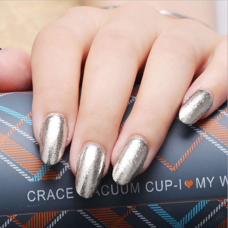 6 Colors Shining Metallic Nail Art Powder Glitter Shimmer Sequins Chrome Dust Pigment Manicure  -* 0