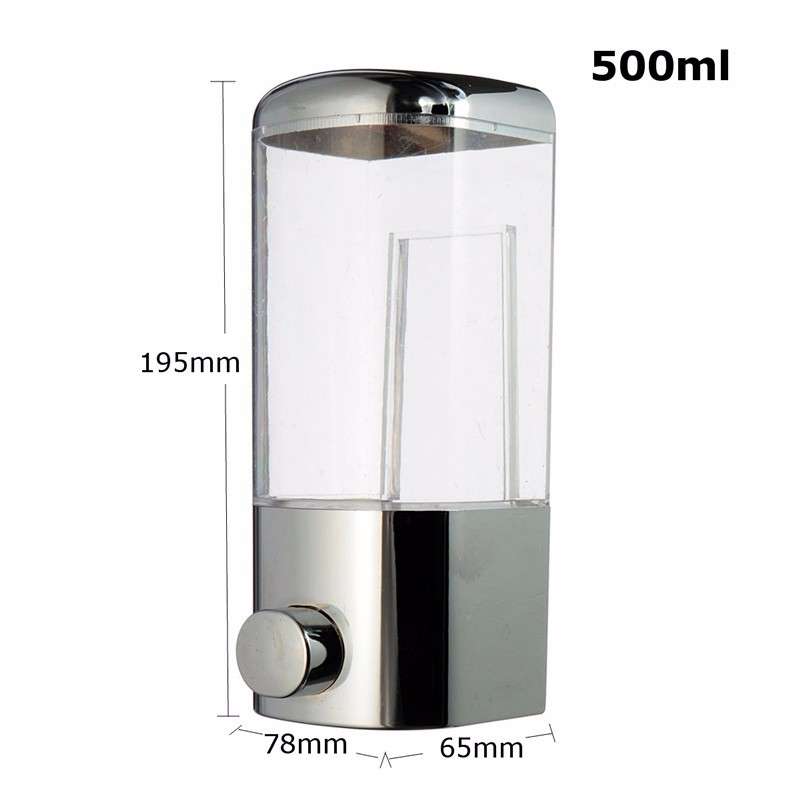 Wall Mounted Bathroom Lotion Shampoo Liquid Soap Dispenser