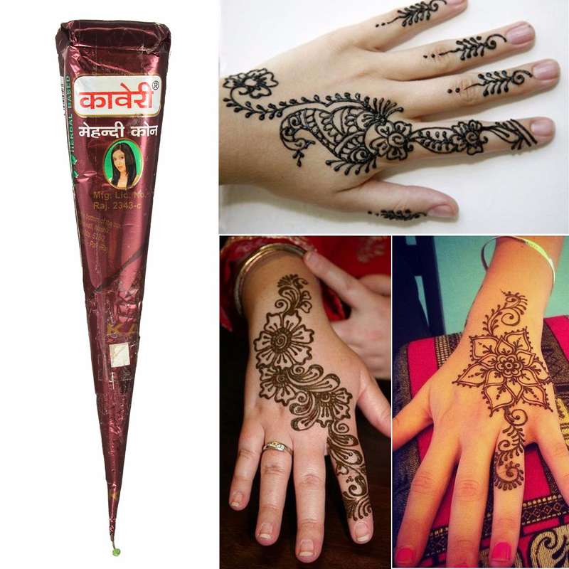 1Pcs Natural Herbal Henna Cones Temporary Tattoo Body Art Tool New