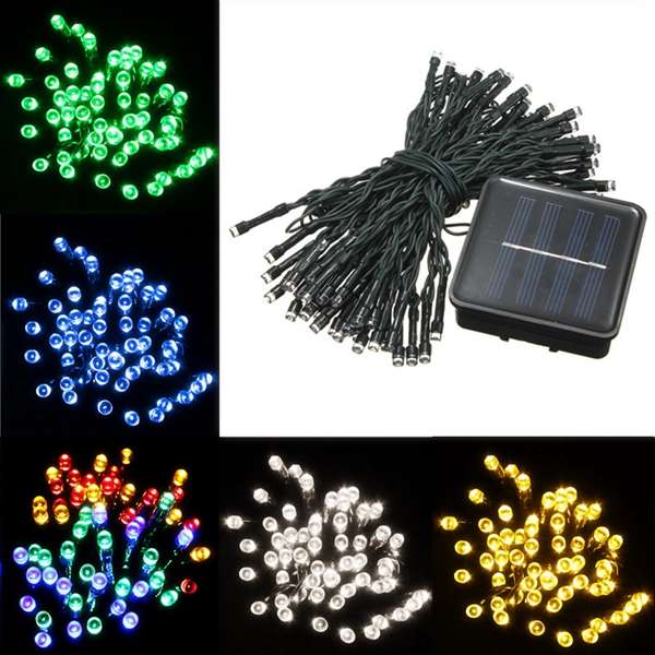 8M 60 LED Solar Power String Fairy Light Outdoor Party Wedding Xmas Garden Decor