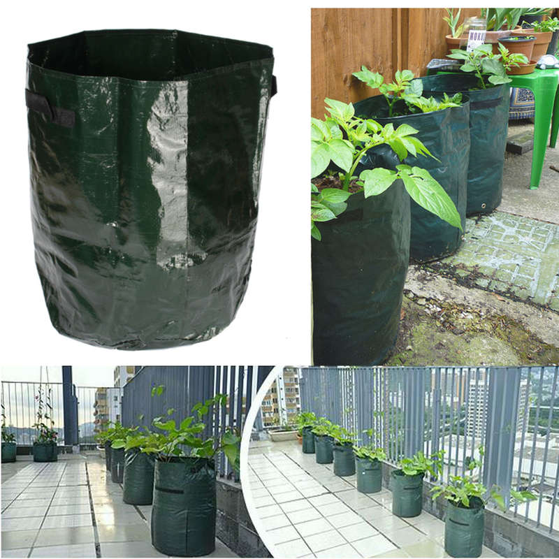 2pcs Graden Vegetable Grow Planter Balcony Potato Cucumber Planting Bags