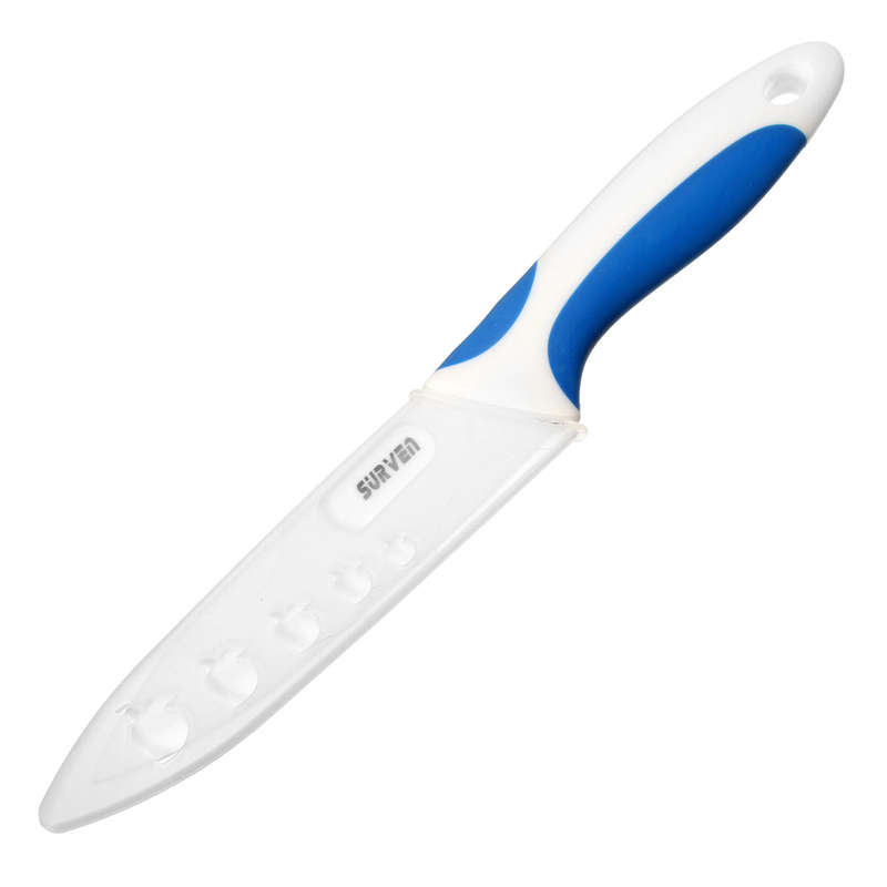 SURVEN 5 Inch Ceramic Knife Paring Fruit Vegetable Utility Chef Ceramic Knife