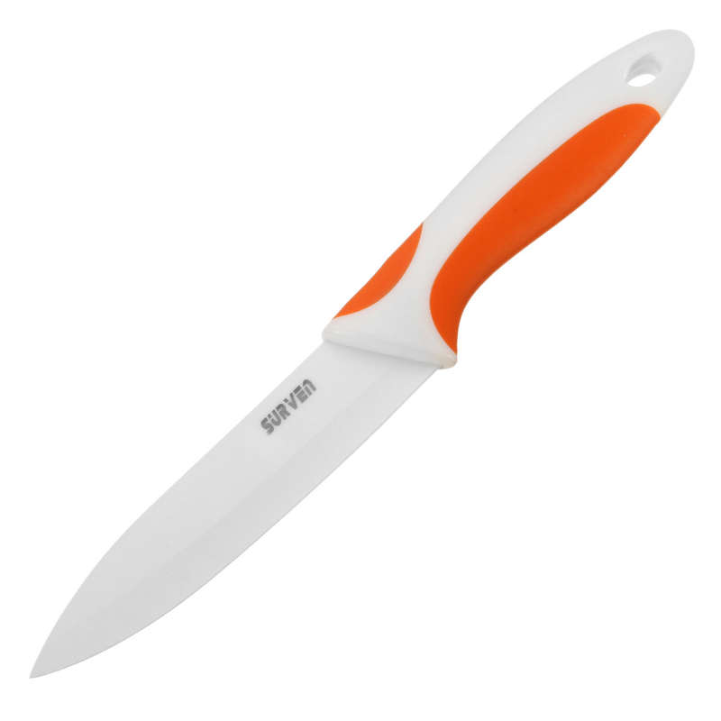 SURVEN 5 Inch Ceramic Knife Paring Fruit Vegetable Utility Chef Ceramic Knife