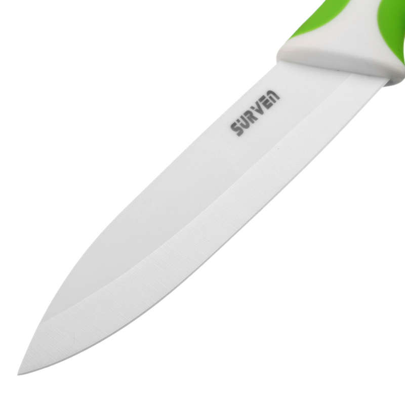 SURVEN 5 Inch Ceramic Knife Paring Fruit Vegetable Utility Chef Ceramic Knife