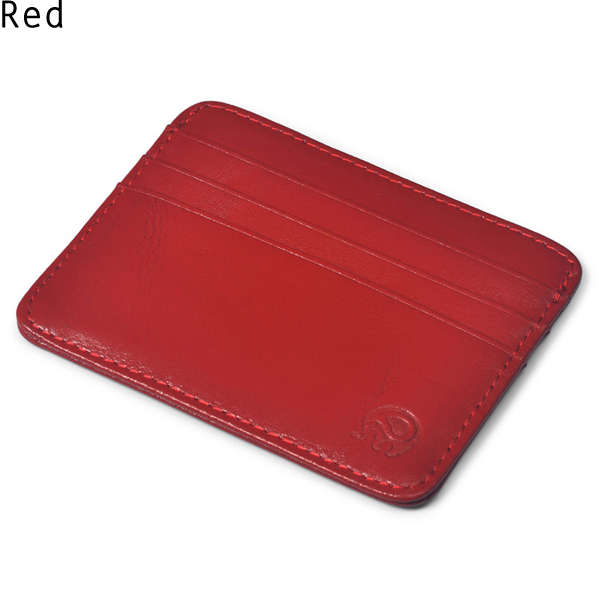 Men Genuine Leather Retro Small Coffee Brown Money Card Holders 