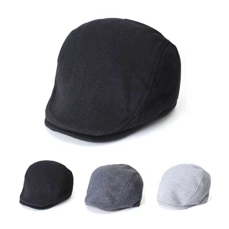Unsiex Men Women Cotton Blend Beret Cabbie Newsboy Flat Hat Golf Driving Sun Cap