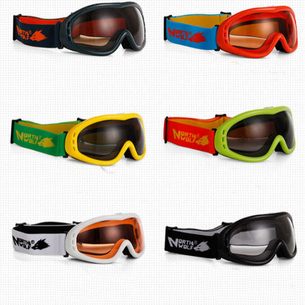 North Wolf Goggles Spherical Lens Anti-fog Motorcycle Racing Ski